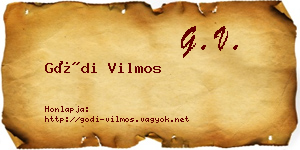 Gódi Vilmos névjegykártya
