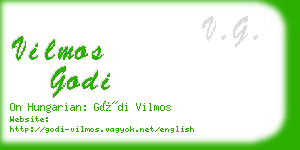 vilmos godi business card